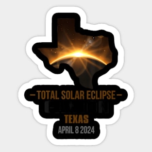 Canton Texas Total Solar Eclipse 2024 Sticker